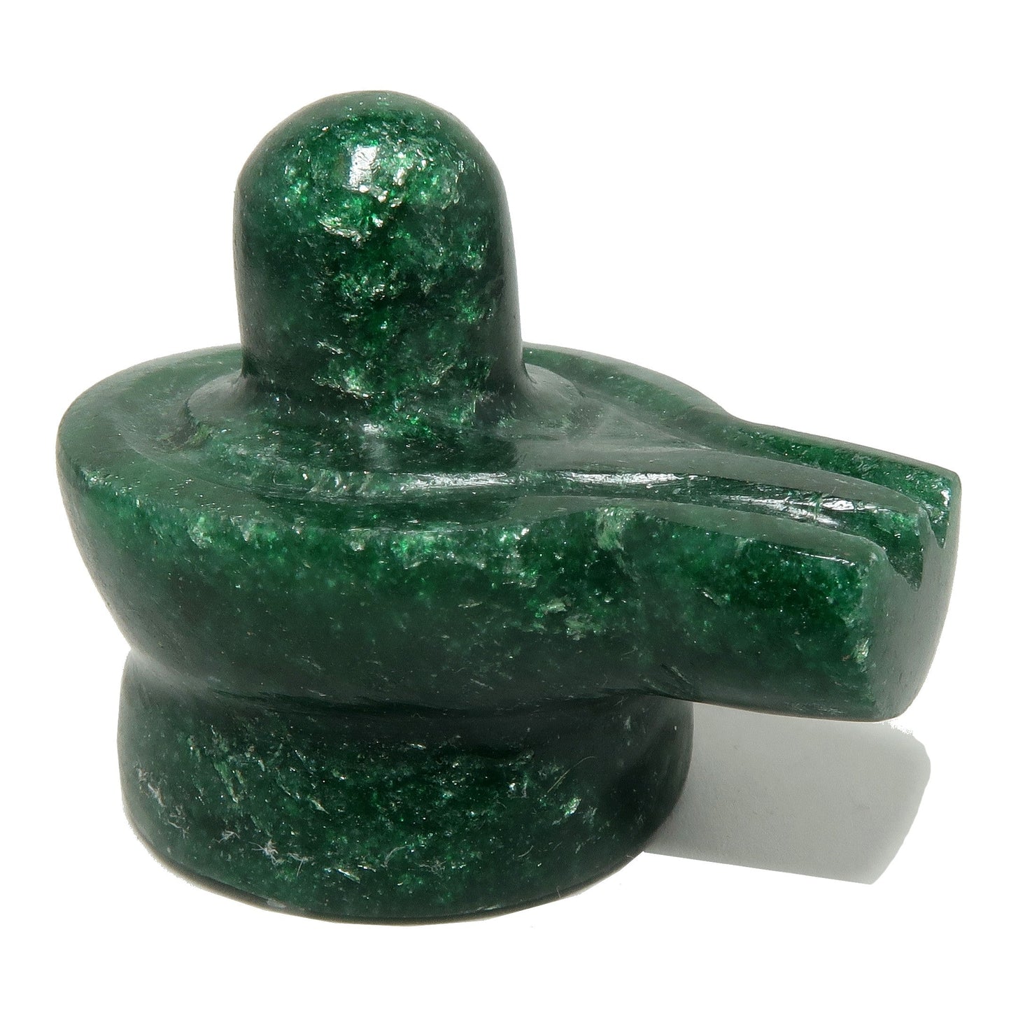 Green Aventurine Shivling Abundance Dark Crystal