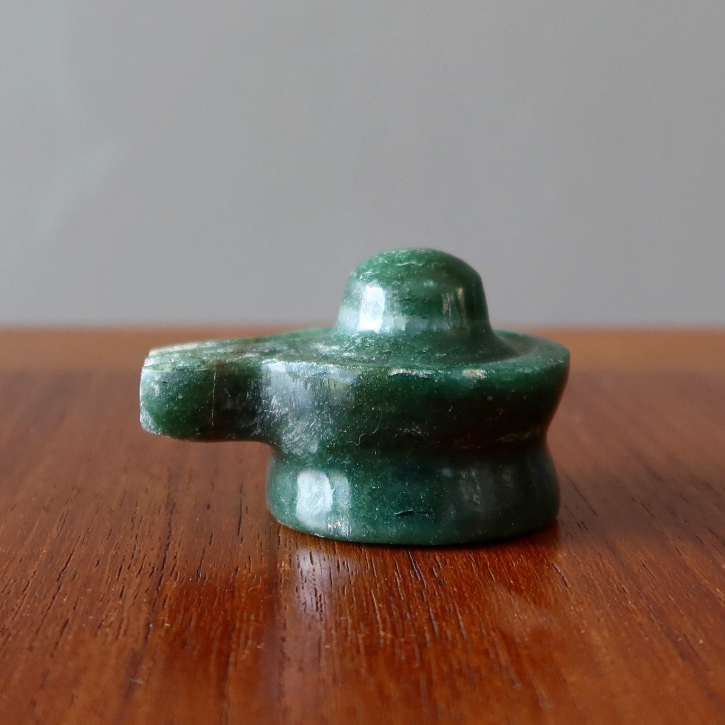 Green Aventurine Shivling Abundance Dark Crystal