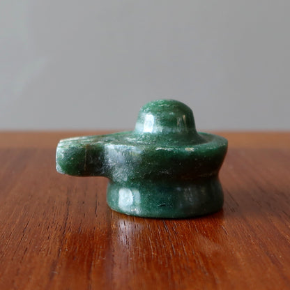 Green Aventurine Shivling Abundance Dark Crystal