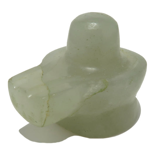 Green Aventurine Shivling Prosperity Pooja Light