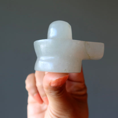 Green Aventurine Shivling Prosperity Pooja Light