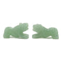 Green Aventurine Tiger 1" Miniature Animal Abundance