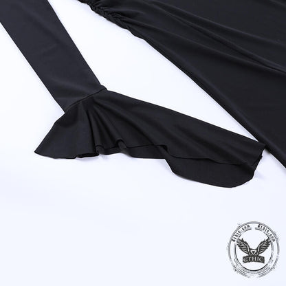 Black Polyester Mermaid Dress