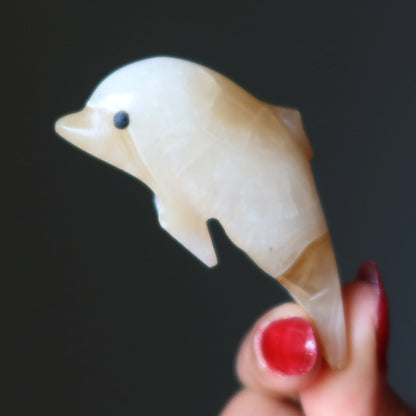 Yellow Calcite Dolphin Wounded Warrior