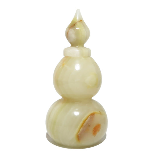 Yellow Calcite Gourd Feng Shui Vase Hu Lu Luck
