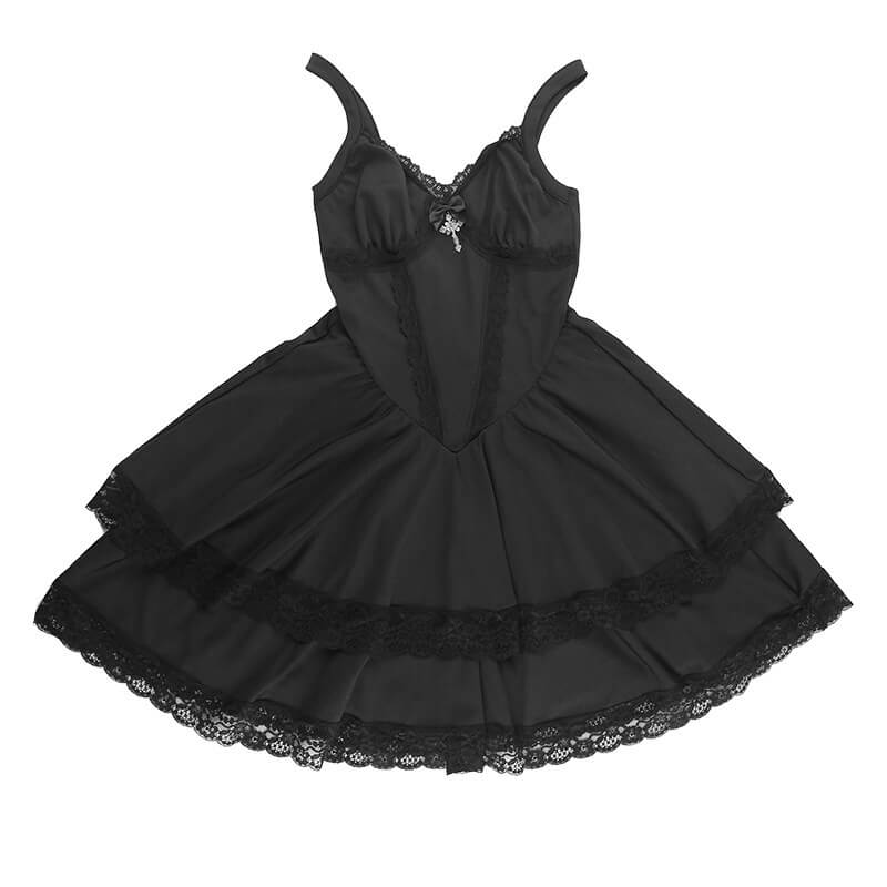 Cross Fancy Polyester Mini Dress