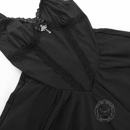 Cross Fancy Polyester Mini Dress