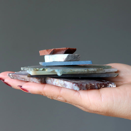 Crystal Charger Bundle Set of 8 Lapidary Slabs