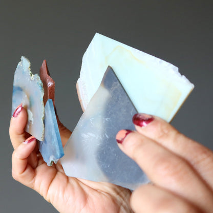 Crystal Charger Bundle Set of 8 Lapidary Slabs