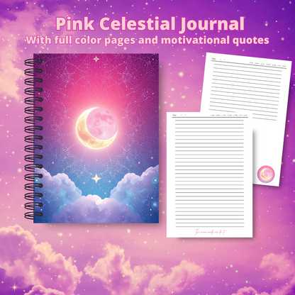 Pink Celestial Journal