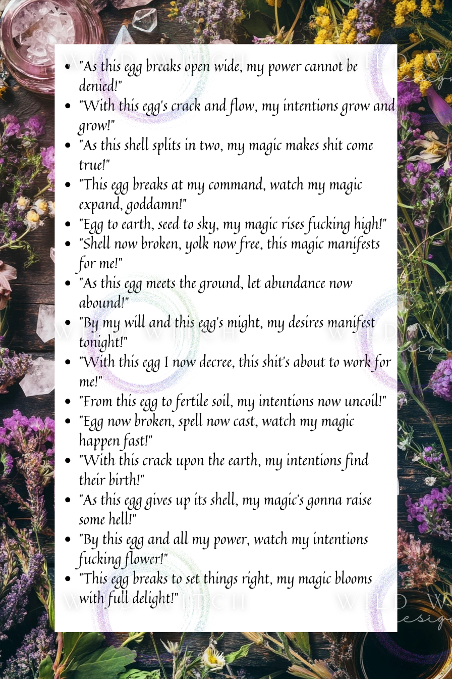 MAGICAL AF EGG SPELL INCANTATION COLLECTION