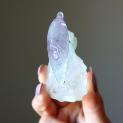 Fluorite Dolphin Make Waves Ocean Explorer Stone