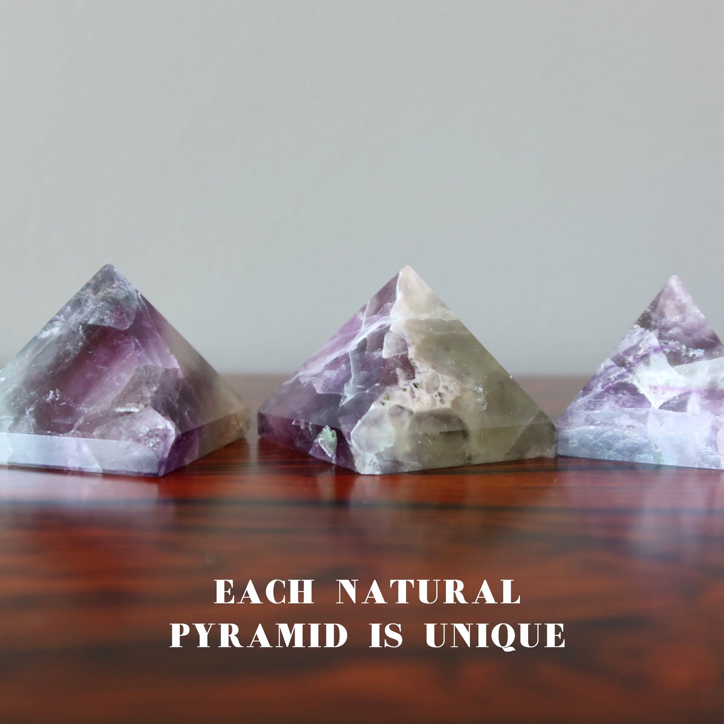 Fluorite Pyramid Purple Green Genius Stone
