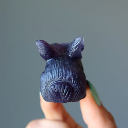 Fluorite Rabbit Hop to Healing Crystal Purple Bunny