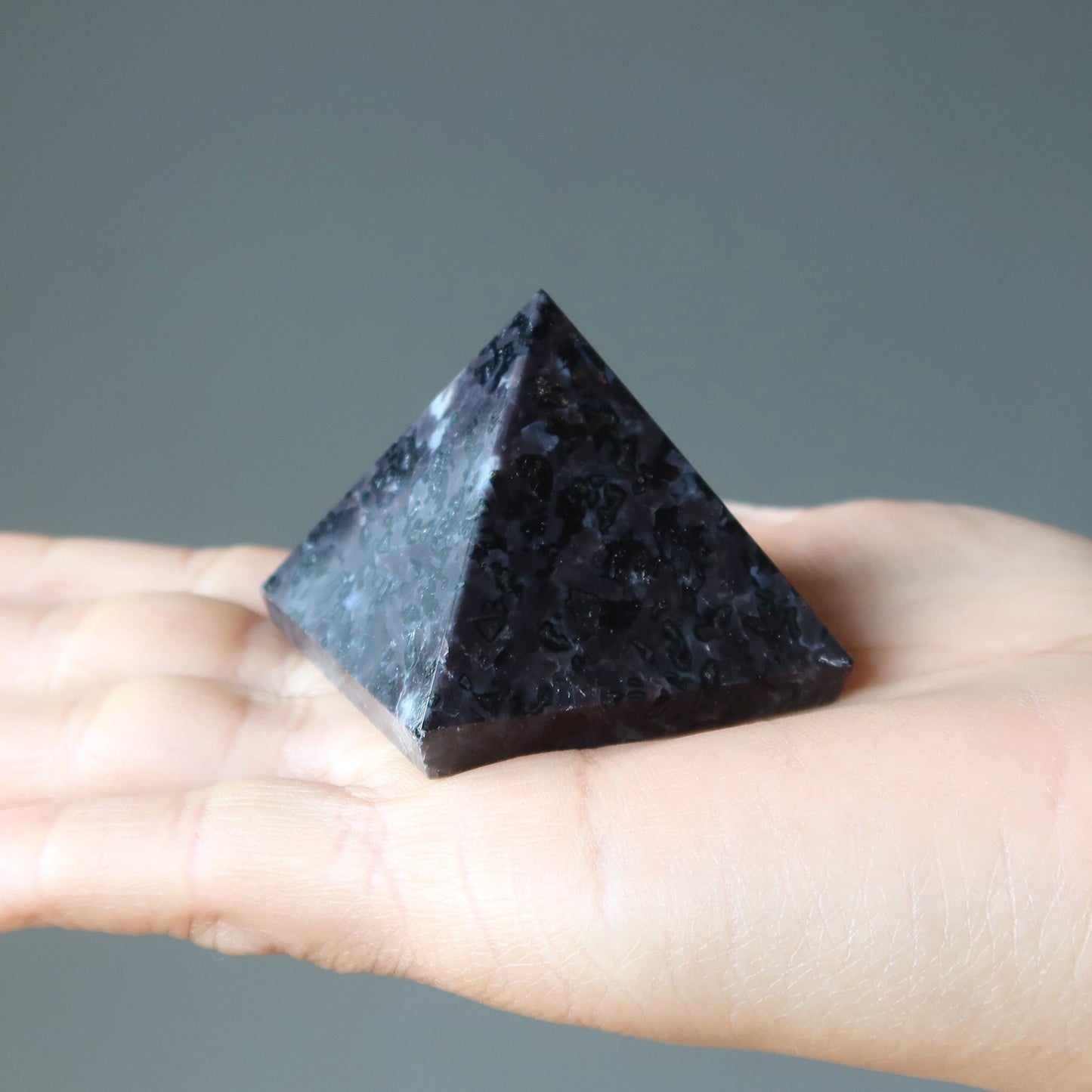 Gabbro Pyramid Midnight Art Indigo Mystic Merlinite