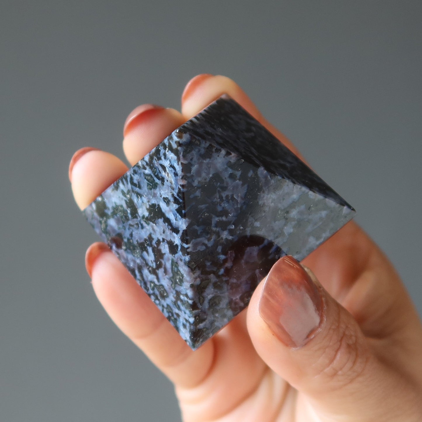 Gabbro Pyramid Midnight Art Indigo Mystic Merlinite