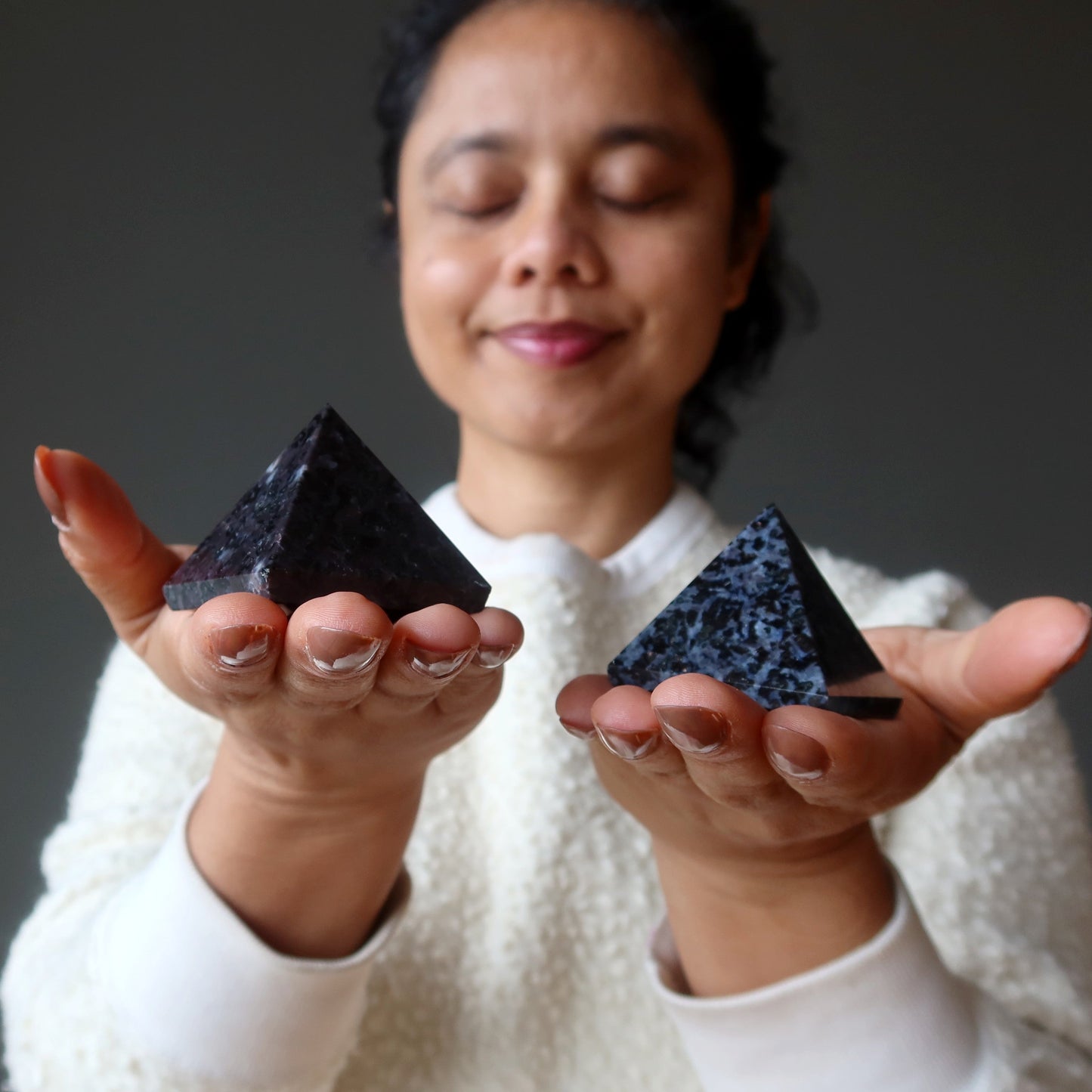 Gabbro Pyramid Midnight Art Indigo Mystic Merlinite