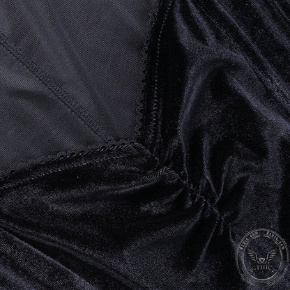 Gothic A Line Polyester Mini Dress