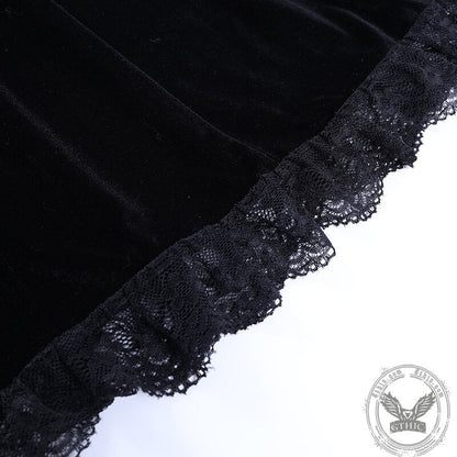 Gothic A Line Polyester Mini Dress