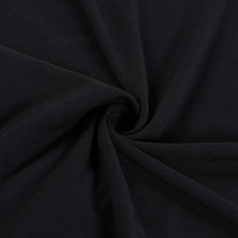 Gothic High Slit Bell Sleeve Polyester Dress