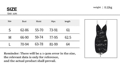 Grunge Mini Mesh Gothic Dress