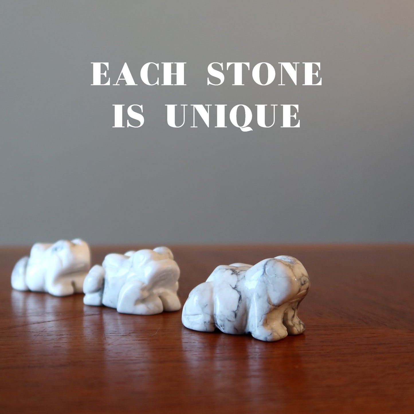 Howlite Frog White Crystal Cloud Jumper Figurine