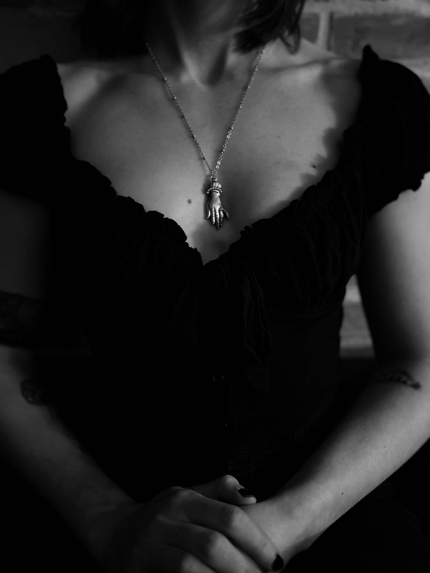 Victorian Hand necklace