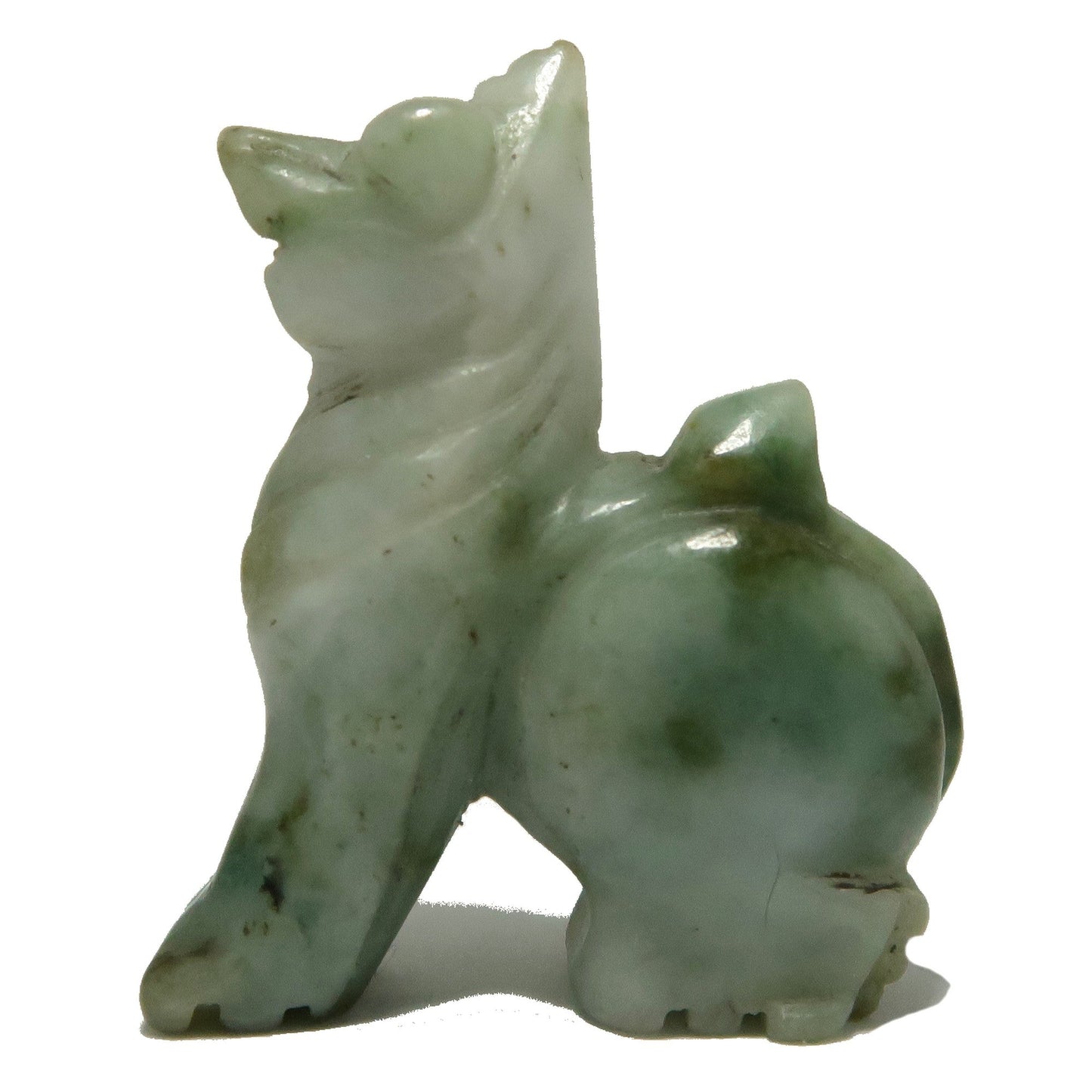 Jade Fu Dog Green Jadeite Mythical Dragon