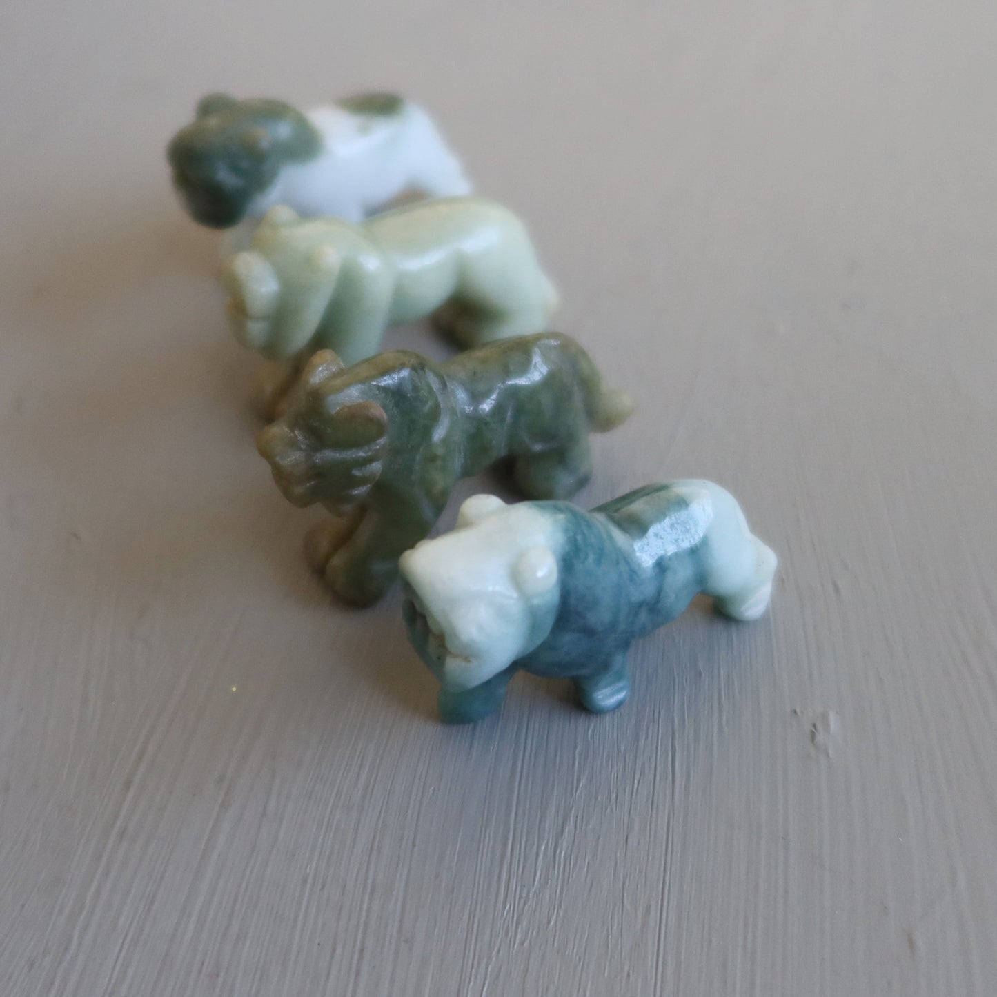Jade Tiger Animal Green Protection Prosperity