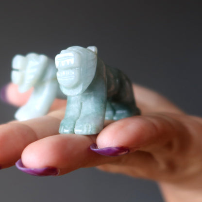 Jade Tiger Animal Green Protection Prosperity