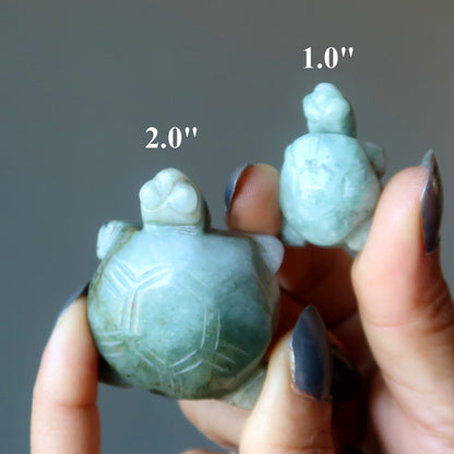 Jade Turtle Burmese Green Jadeite Peaceful Life