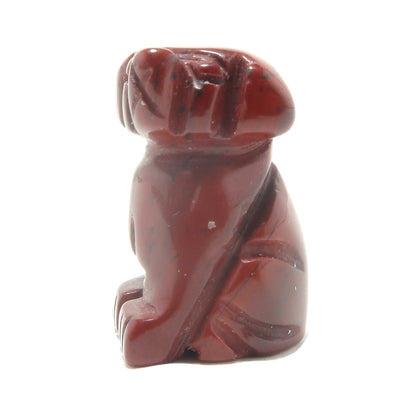 Red Jasper Dog 1" Miniature Animal Loyal Friend