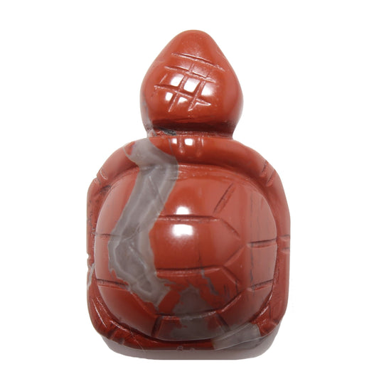 Red Jasper Turtle Sassy Stone Guardian Animal