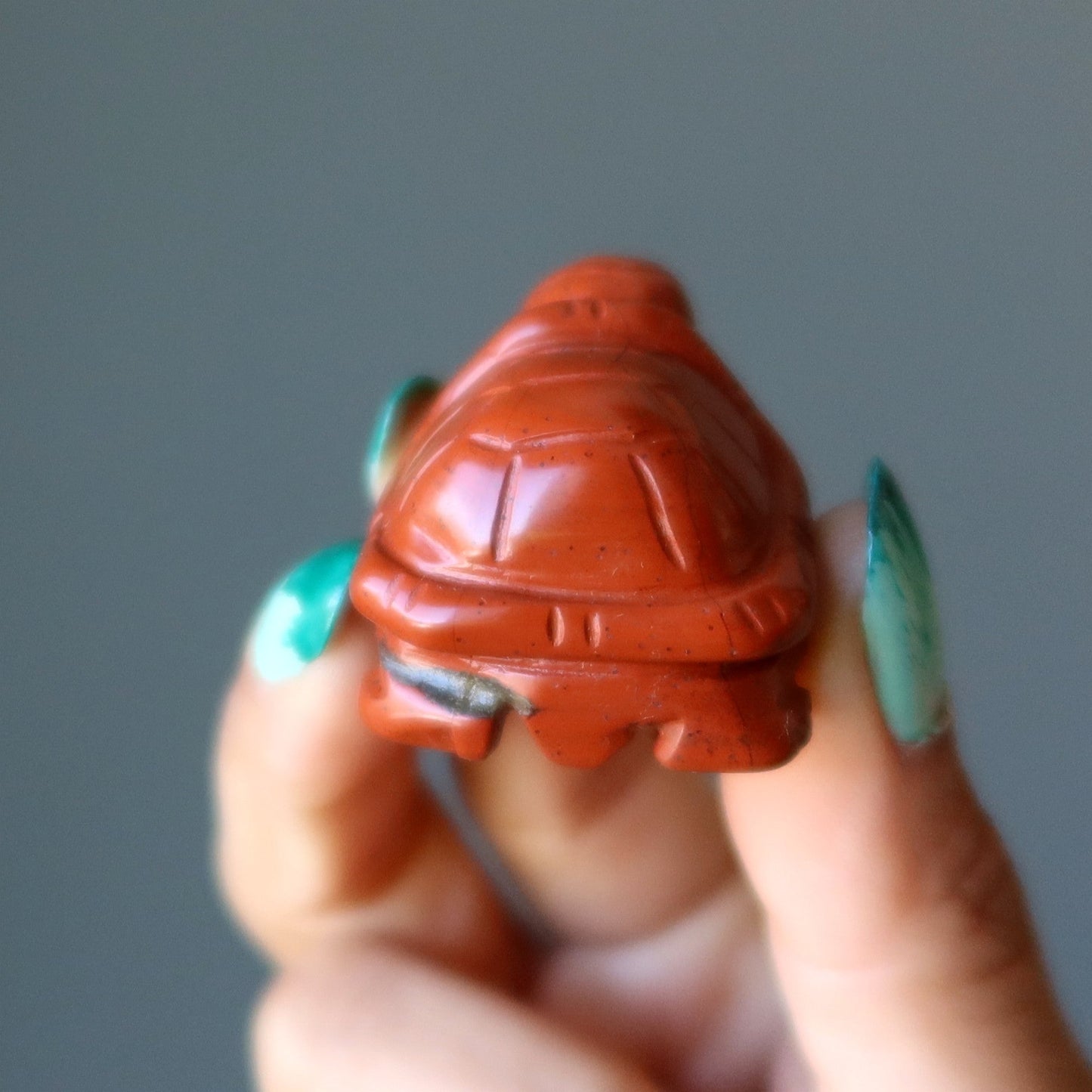 Red Jasper Turtle Sassy Stone Guardian Animal
