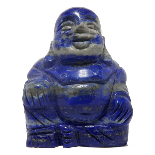 Lapis Laughing Buddha Happiness Crystal God