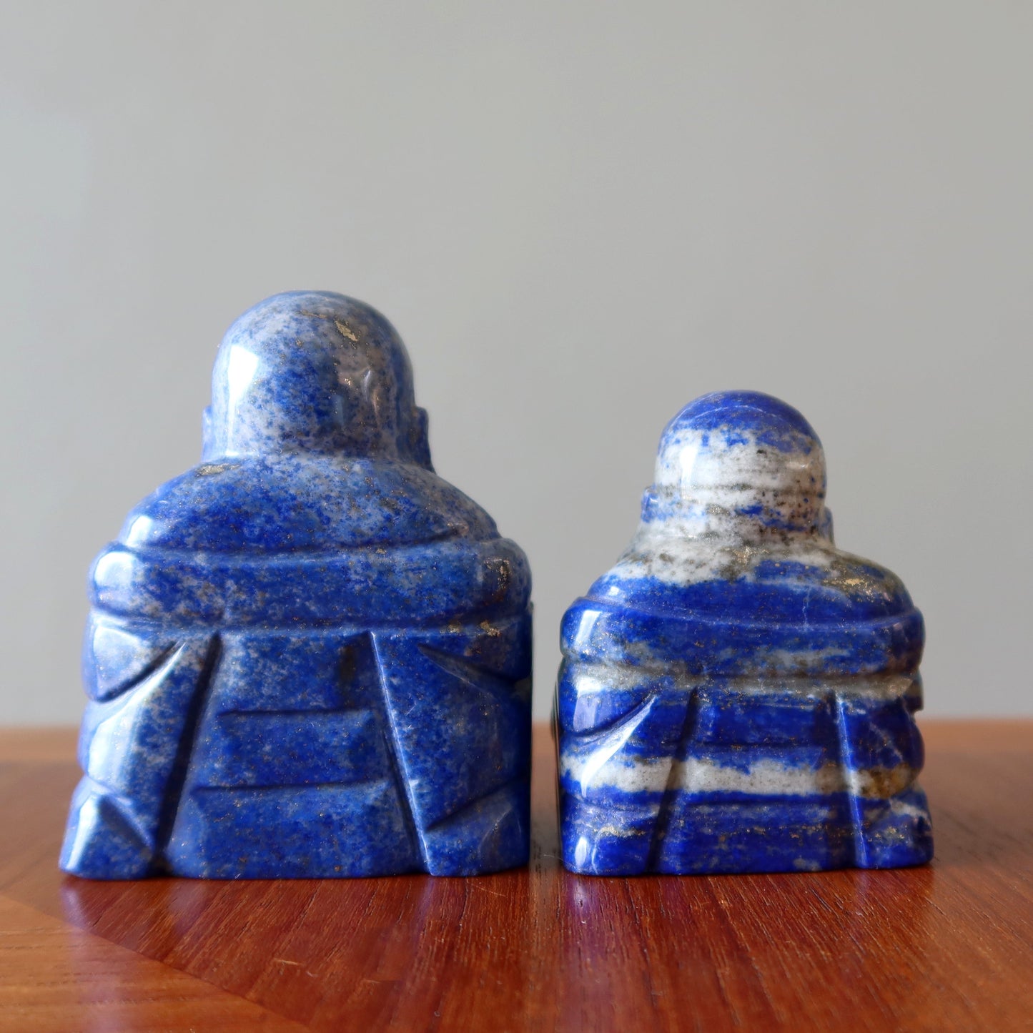 Lapis Laughing Buddha Happiness Crystal God