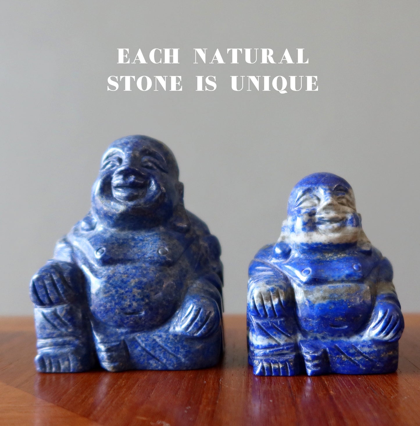 Lapis Laughing Buddha Happiness Crystal God