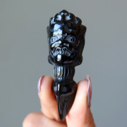 Black Obsidian Dagger Wand Sacrificial Ritual