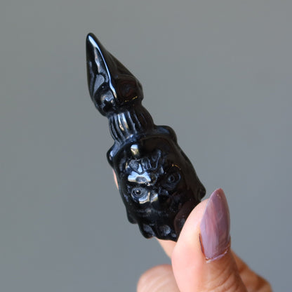 Black Obsidian Dagger Wand Sacrificial Ritual