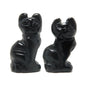 Black Obsidian Cat 1" Miniature Animal Lucky Feline