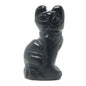 Black Obsidian Cat 1" Miniature Animal Lucky Feline