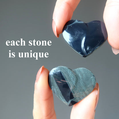 Spiderweb Obsidian Heart Grid Crystal Love Catcher