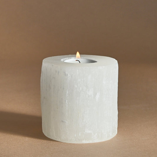 Illuminate - Selenite Candle Holder