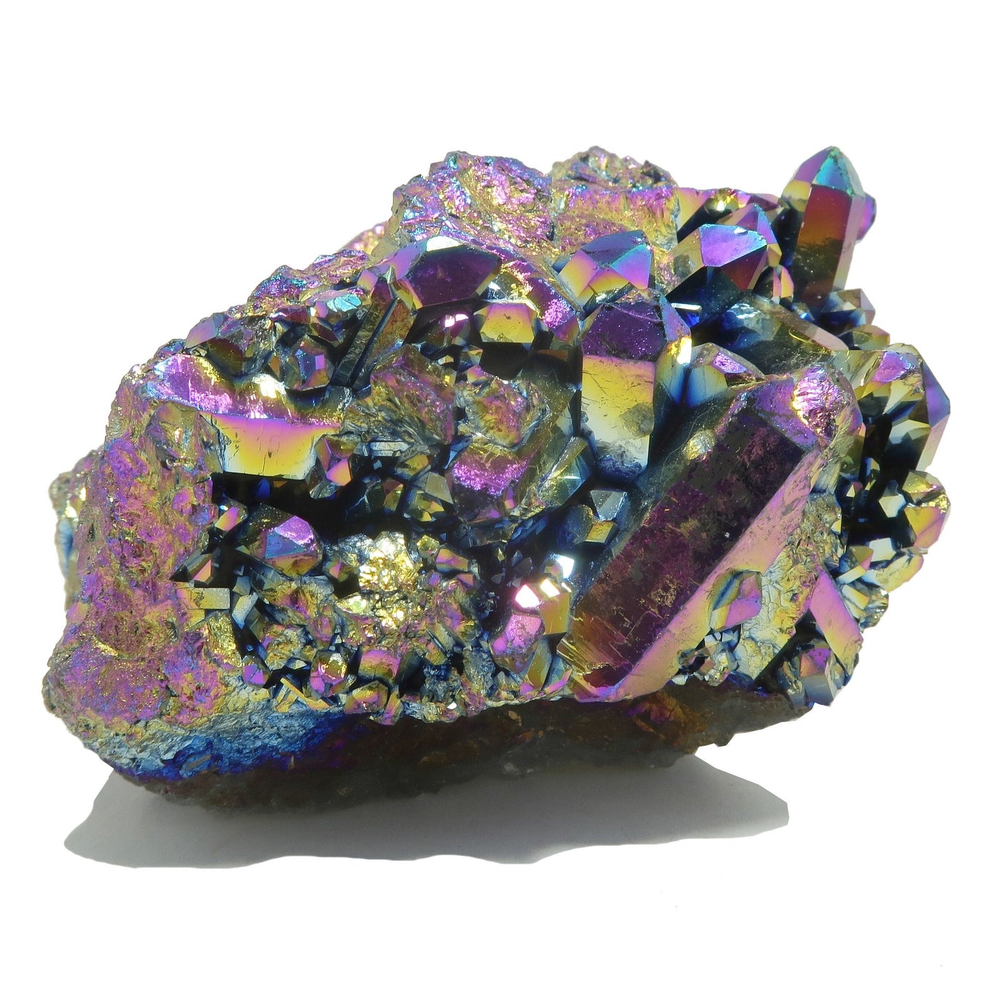 Aura Quartz Cluster Titanium Rainbow Soul Crystal