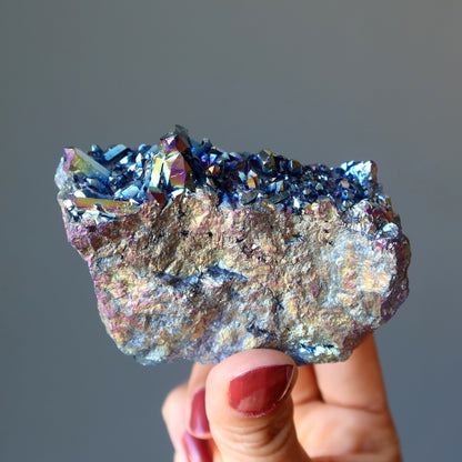 Aura Quartz Cluster Titanium Rainbow Soul Crystal