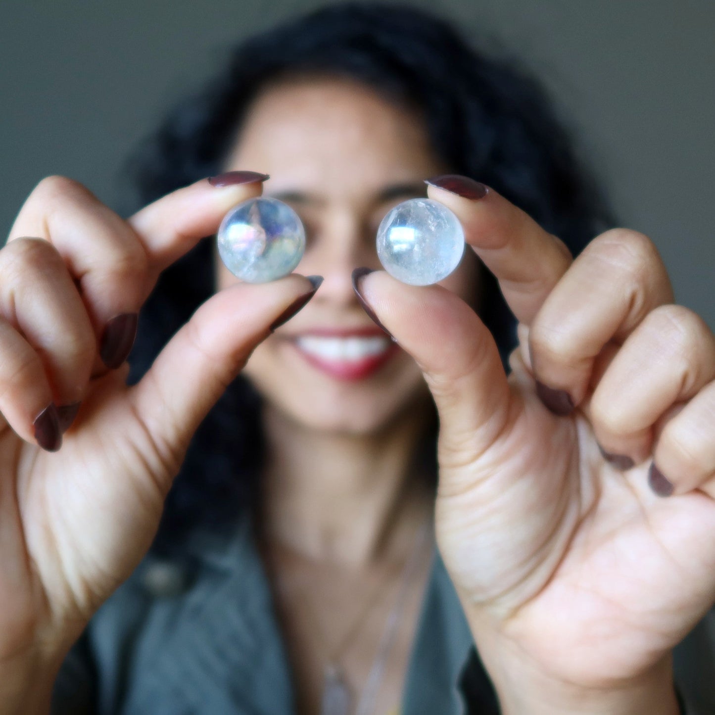 Aura Quartz Sphere Magic Rainbow Unicorn Crystal Ball