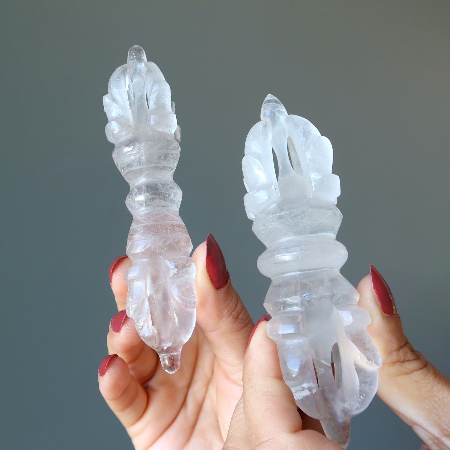Cloud Quartz Dorje Wand Buddhist Action Wisdom Crystal