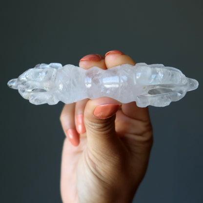 Cloud Quartz Dorje Wand Buddhist Action Wisdom Crystal