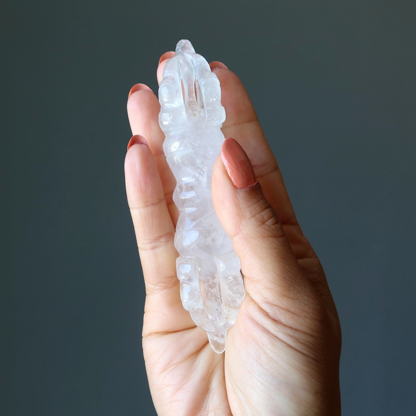Cloud Quartz Dorje Wand Buddhist Action Wisdom Crystal