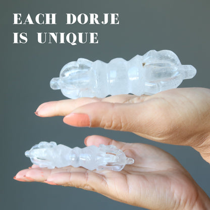 Cloud Quartz Dorje Wand Buddhist Action Wisdom Crystal